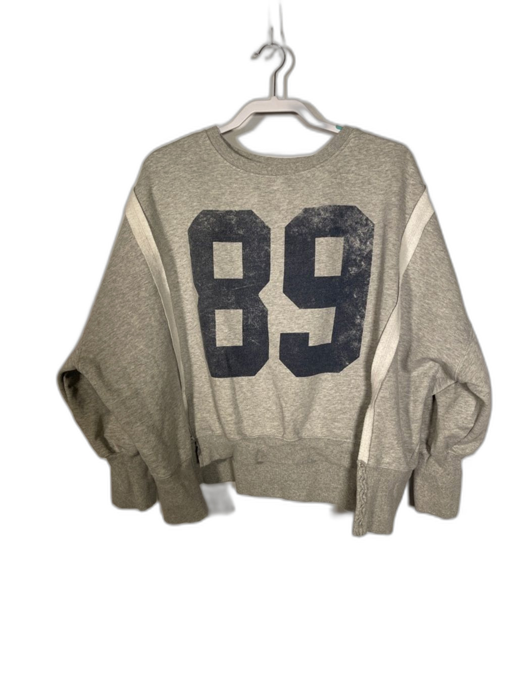 ALTAR’D STATE WOMENS 89 OVERSIZED SWEATSHIRT CREWNECK GRAY SMALL/MEDIUM - Picture 2 of 7